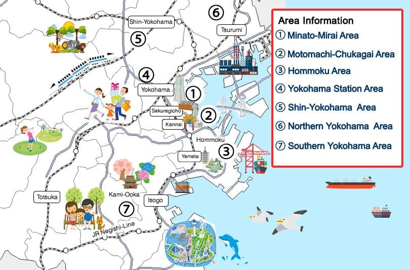 Yokohama mapa turístic