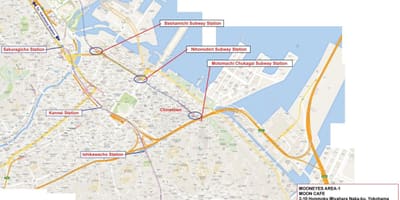 Mapa del pacífic Yokohama
