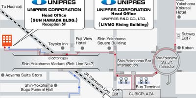 Mapa de shin Yokohama