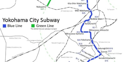 Yokohama metro mapa